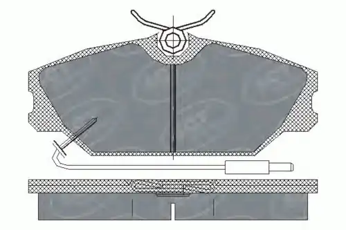 Тормозные колодки дисковые SCT SP 215