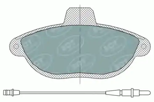 Тормозные колодки дисковые SCT SP 316