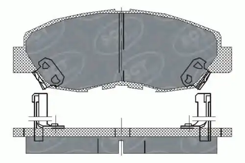 Тормозные колодки дисковые SCT SP 180