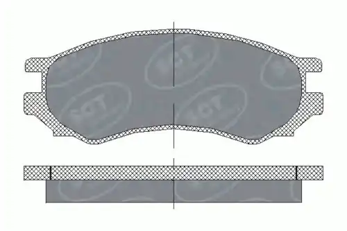 Тормозные колодки дисковые SCT SP 156