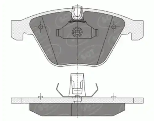 Тормозные колодки дисковые SCT SP 355
