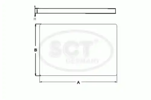 Салонный фильтр SCT SA 1186
