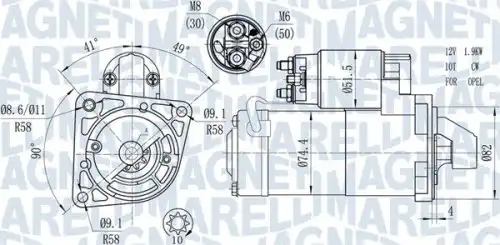 Стартер MAGNETI MARELLI 063721428010