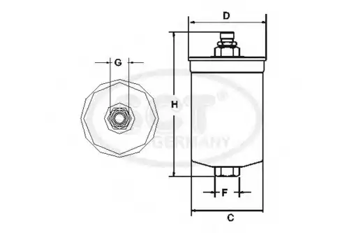 Топливный фильтр SCT ST 310
