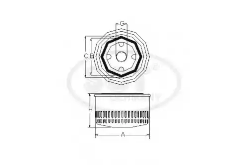 Фильтр масляный SCT SM 132
