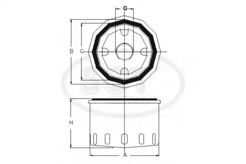 Фильтр масляный SCT SM 160