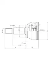 ШРУС наружный GANZ GIK04067