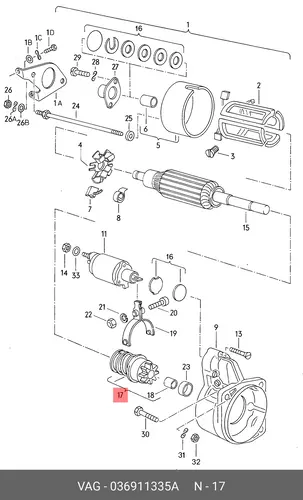 бендикс VW 036 911 335 A VAG