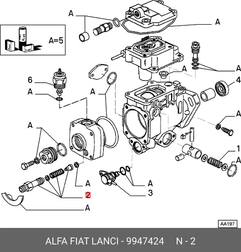 бендикс VW 9947424 LANCIA