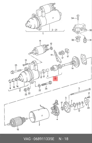 бендикс VW 068 911 335 E VAG