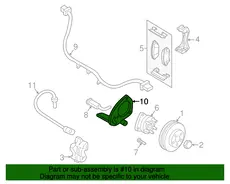 BRACKET,FRT WHL SPD SEN WIRE 18040498 PONTIAC