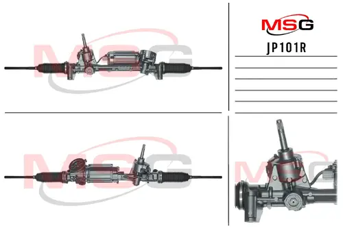Рулевая рейка MSG REBUILDING JP101R