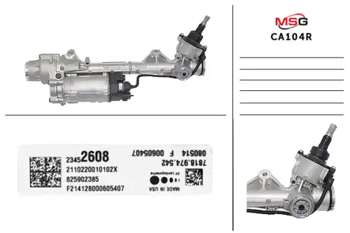 Рулевая рейка MSG REBUILDING CA104R