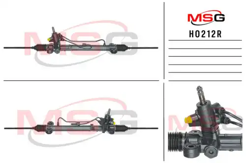 Рулевая рейка MSG REBUILDING HO 212R