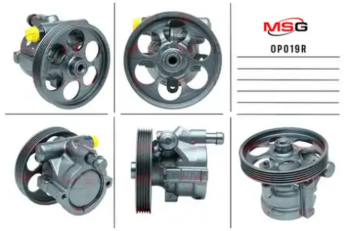 Насос гидроусилителя руля MSG REBUILDING OP 019R