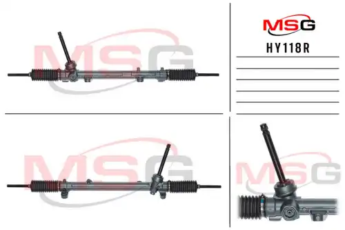 Рулевая рейка MSG REBUILDING HY 118R