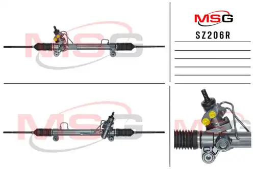 Рулевая рейка MSG REBUILDING SZ206R