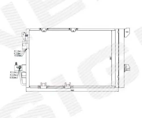 Радиатор кондиционера (конденсатор) SIGNEDA RC94650