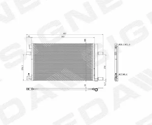 Радиатор кондиционера (конденсатор) SIGNEDA RC940135