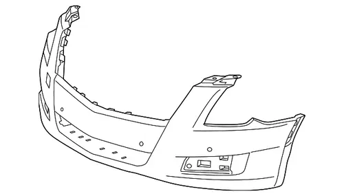 БАМПЕР ПЕРЕДНИЙ 22914023 CADILLAC