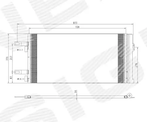 Радиатор кондиционера (конденсатор) SIGNEDA RC949855