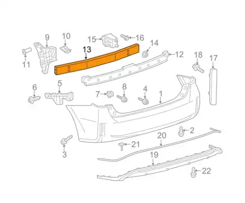 Усилитель бампера GORDON GD8685P
