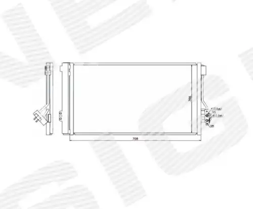 Радиатор кондиционера (конденсатор) SIGNEDA RC940178