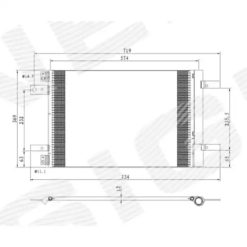 Радиатор кондиционера (конденсатор) SIGNEDA RC940458