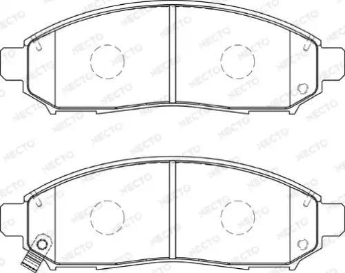 колодки дисковые торм. перед. Niss FD7364A NECTO