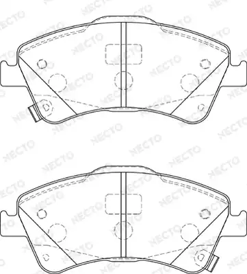 колодки дисковые торм. перед. Toyo FD7343A NECTO