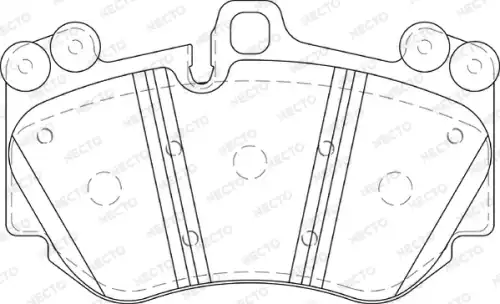 колодки дисковые торм. перед. Pors FD7348A NECTO