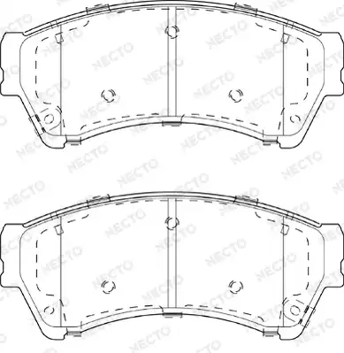 колодки дисковые торм. перед. Maz FD7417A NECTO