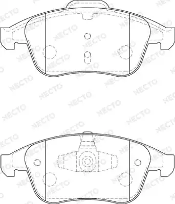 колодки дисковые торм. перед. Ren FD7355A NECTO