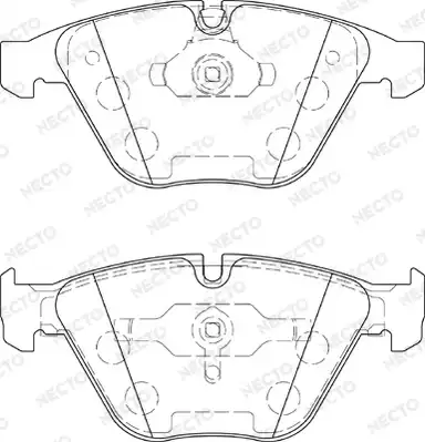 колодки дисковые торм. перед. BMW FD7424A NECTO