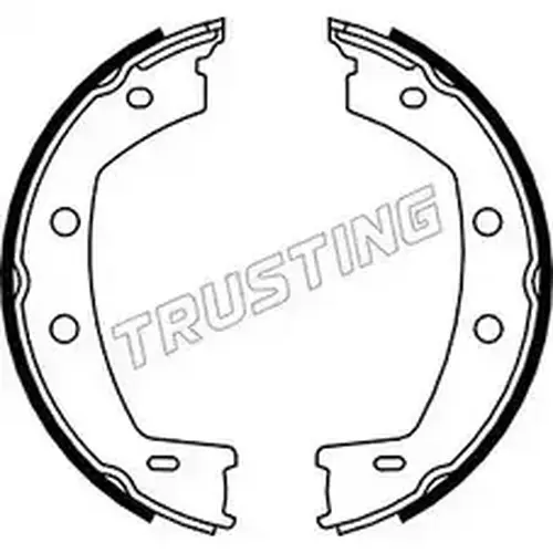 колодки бараб. торм. ручника LRov 092.312 TRUSTING