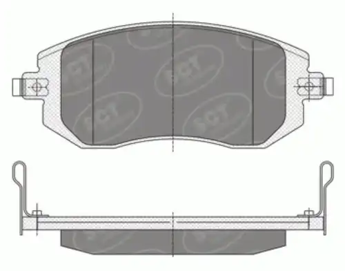 Тормозные колодки дисковые SCT SP 340