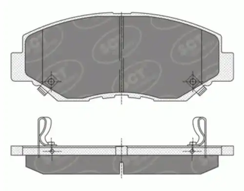 Тормозные колодки дисковые SCT SP 354