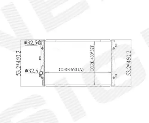 Радиатор системы охлаждения двигателя SIGNEDA RA65279Q