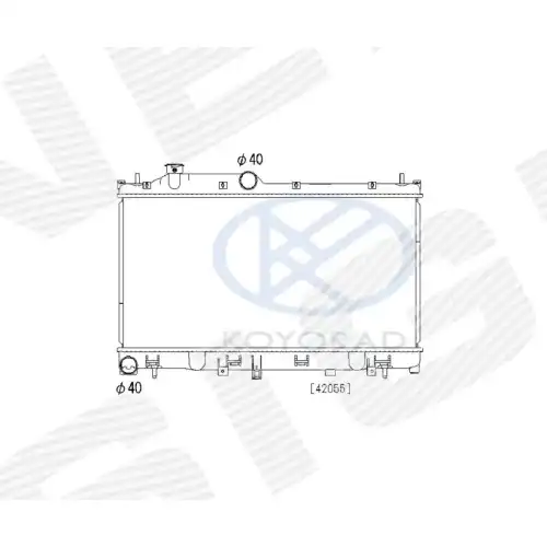 Радиатор системы охлаждения двигателя SIGNEDA RA606532Q