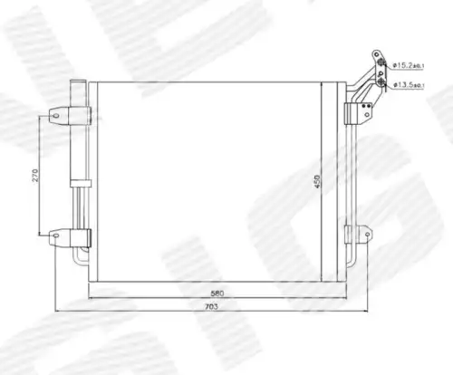Радиатор кондиционера (конденсатор) SIGNEDA RC940138