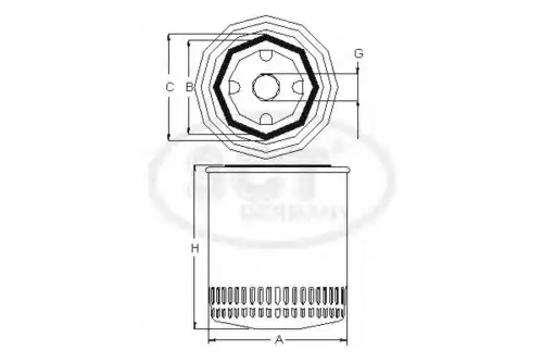 Фильтр масляный SCT SM 131