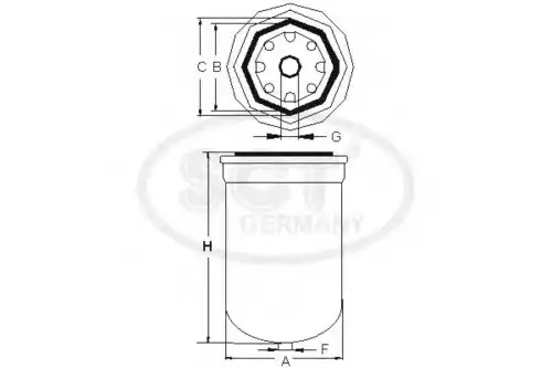 Топливный фильтр SCT ST 316