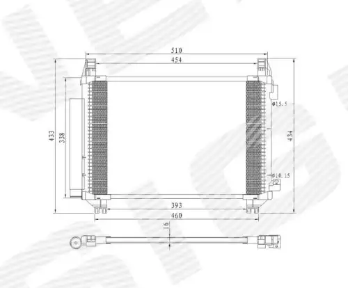 Радиатор кондиционера (конденсатор) SIGNEDA RC940270
