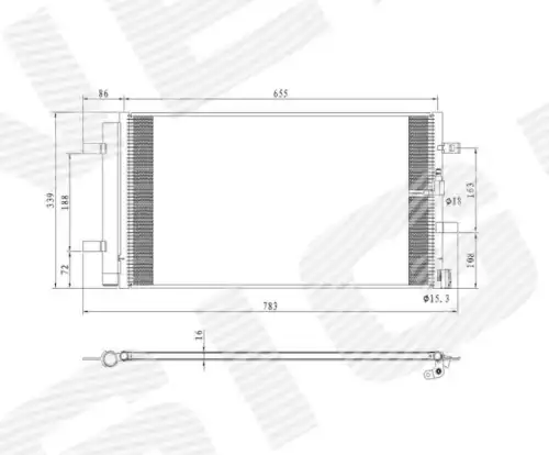 Радиатор кондиционера (конденсатор) SIGNEDA RC940453