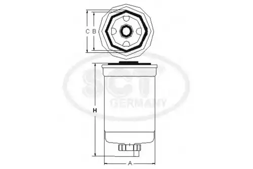 Топливный фильтр SCT ST 344