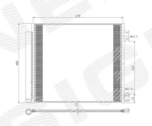 Радиатор кондиционера (конденсатор) SIGNEDA RC940546