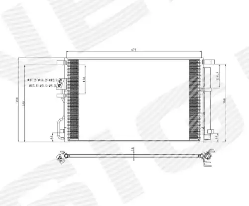 Радиатор кондиционера (конденсатор) SIGNEDA RC940820