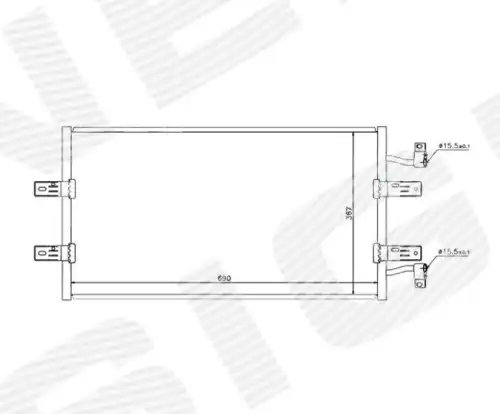 Радиатор кондиционера (конденсатор) SIGNEDA RC940119