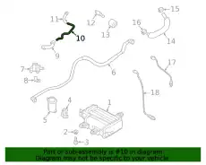 Pipe bracket - purge control solenoid valve 289133L110 HYUNDAI