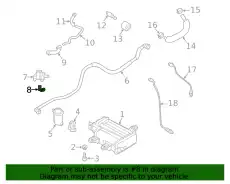 Bracket - purge control solenoid valve 289113L110 HYUNDAI